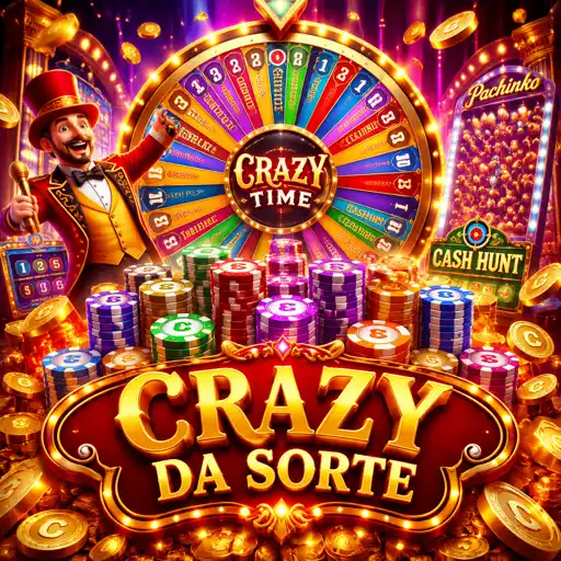 Rodada de bônus do Crazy Time em andamento, com multiplicadores exibidos na tela do estúdio