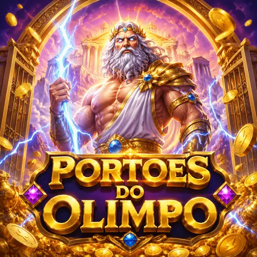 Cartão do slot Gates of Olympus com tema de mitologia grega
